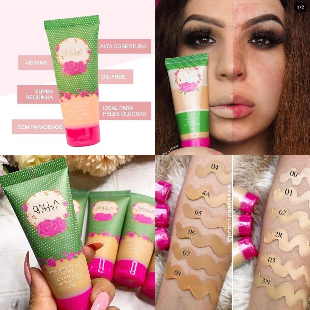 Base Matte Alta Cobertura Vegana Dalla