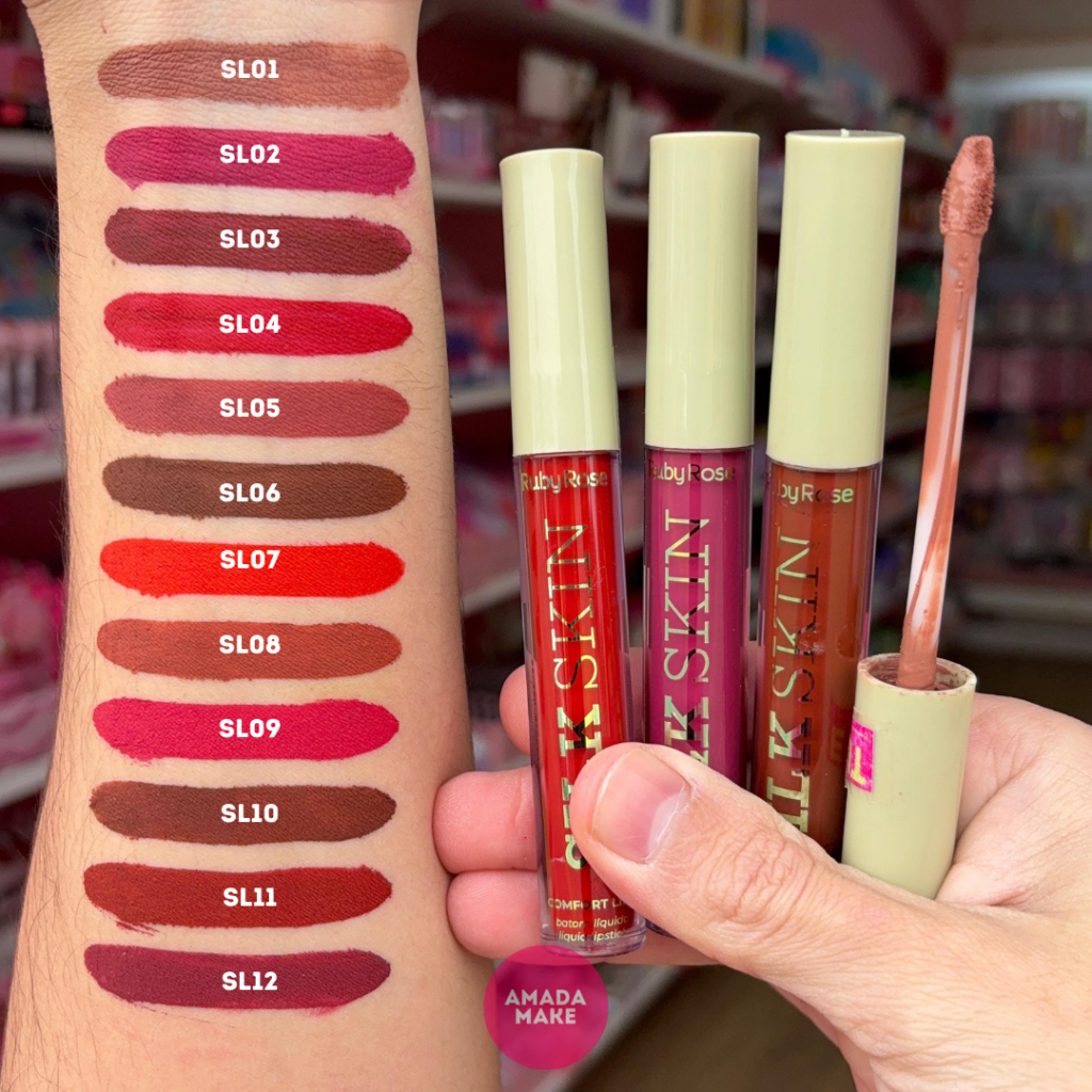 Batom Comfort Lips Matte Silk Skin Ruby Rose