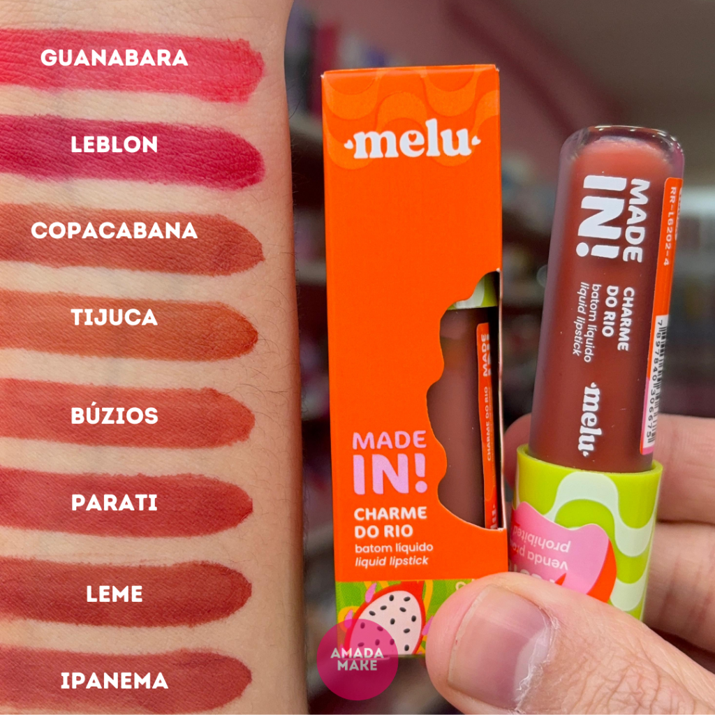 Batom Charme do Rio Made In Melu Ruby Rose