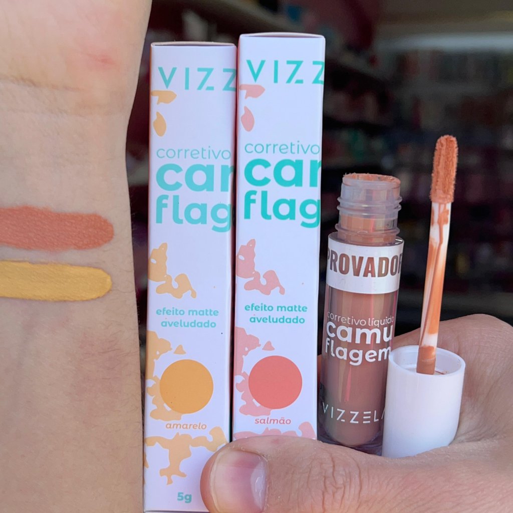 Corretivo Colorido Camuflagem Vizzela