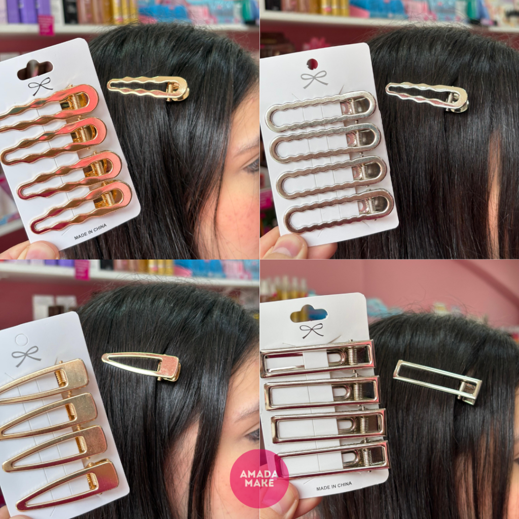 Kit 4 Presilhas Douradas e Pratas