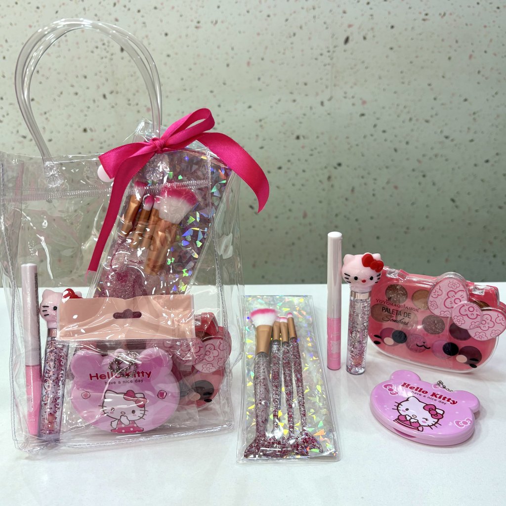 Kit Maquiagem Infantil Hello Kitty + Sacola