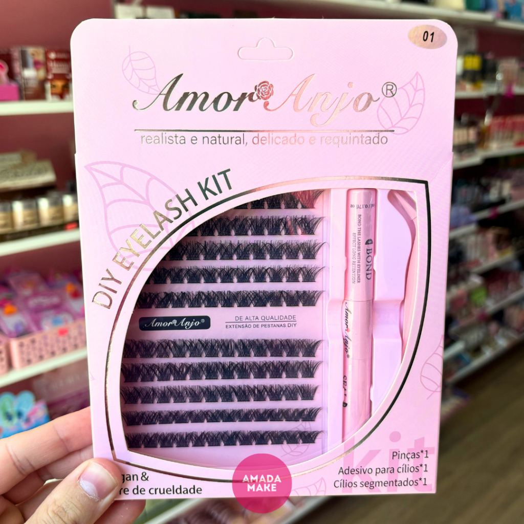 Kit Extensão de Cílios em Casa Amor Anjo - 01