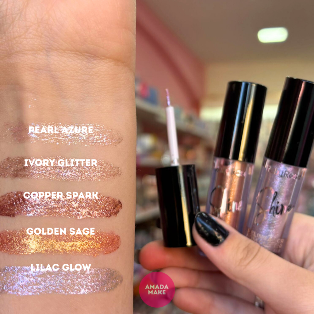 Delineador Glitter Shine Ruby Rose