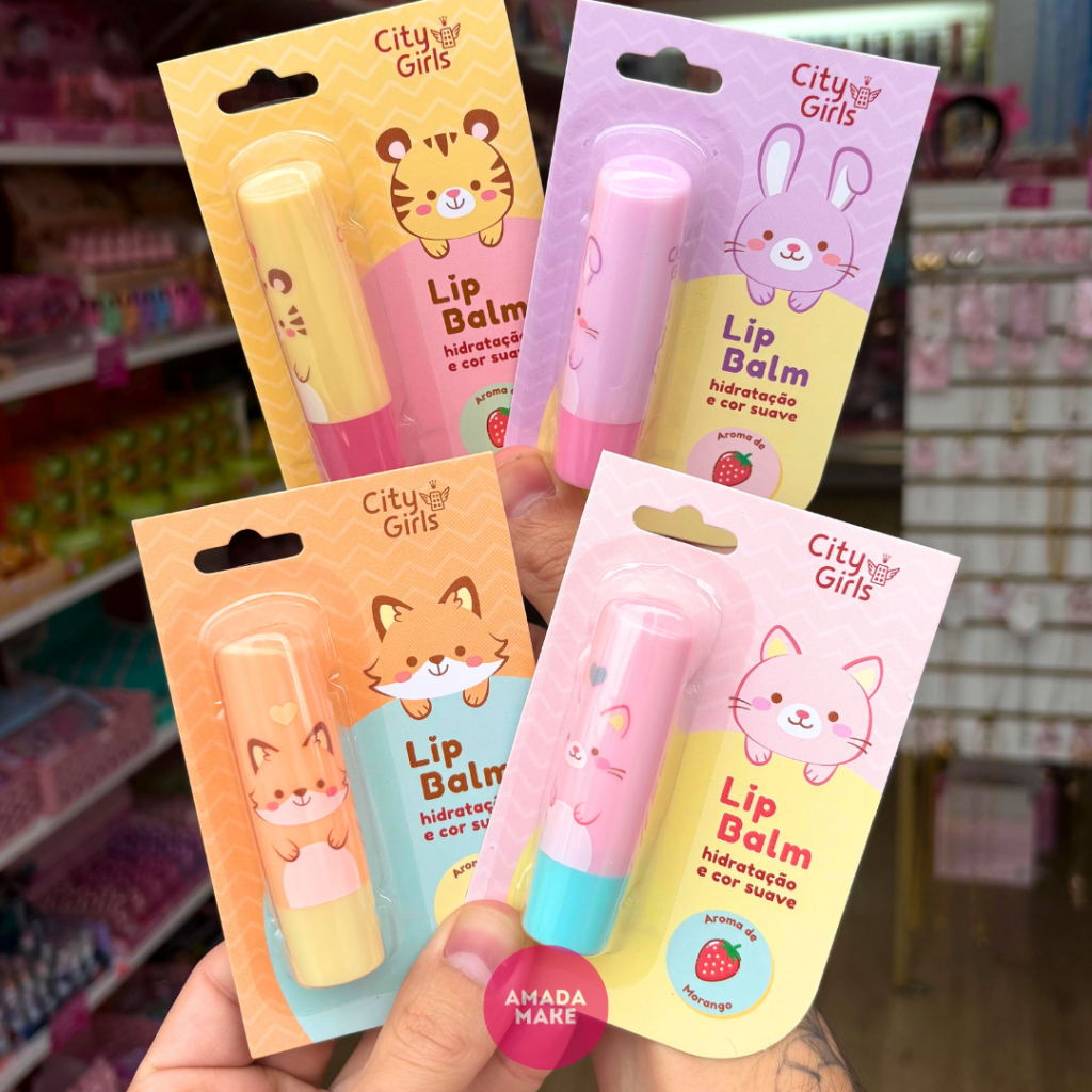 Lip Balm Bichinhos City Girls