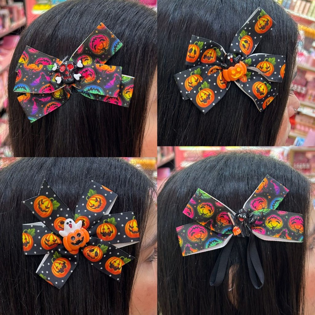 Kit 2 Presilhas Halloween Preto
