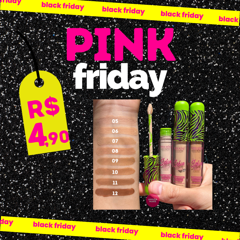 Corretivo Selva Neon Miss Rôse - LIMITADO A 3 POR PESSOA