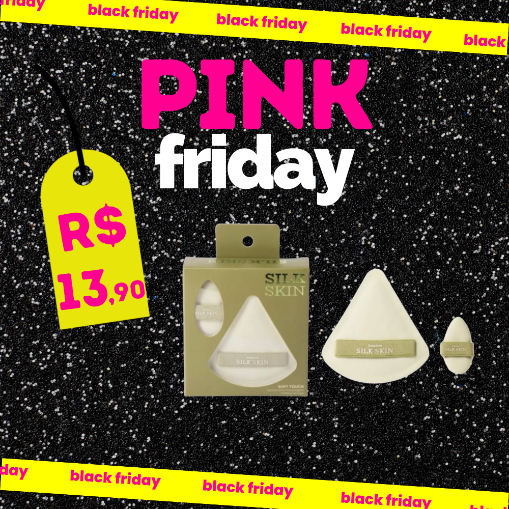 Kit 2 Esponjas para Maquiagem Silk Skin Ruby Rose - LIMITADO A 3 POR PESSOA