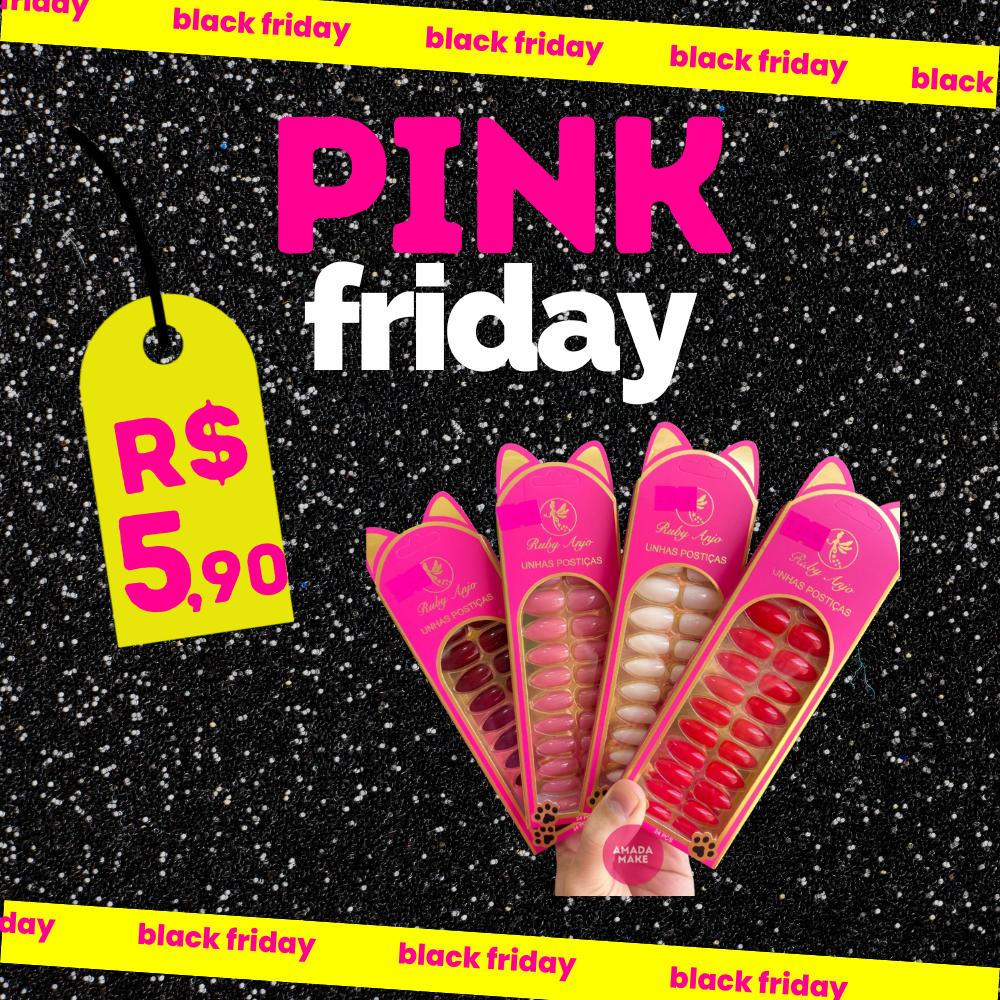 Unhas Postiças Stiletto Ruby Anjo 24 Unidades - LIMITADO A 3 POR PESSOA