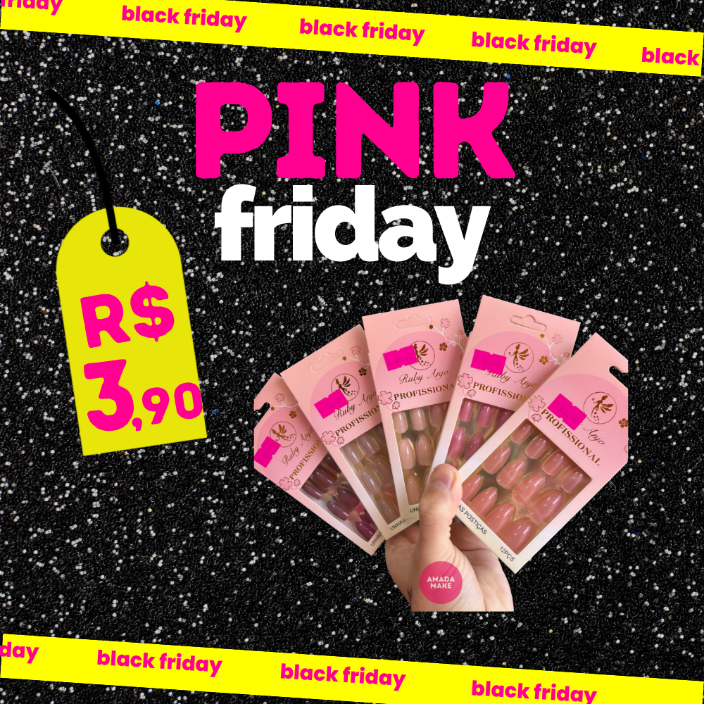 Unhas Postiças Stiletto Ruby Anjo 12 Unidades - LIMITADO A 3 POR PESSOA