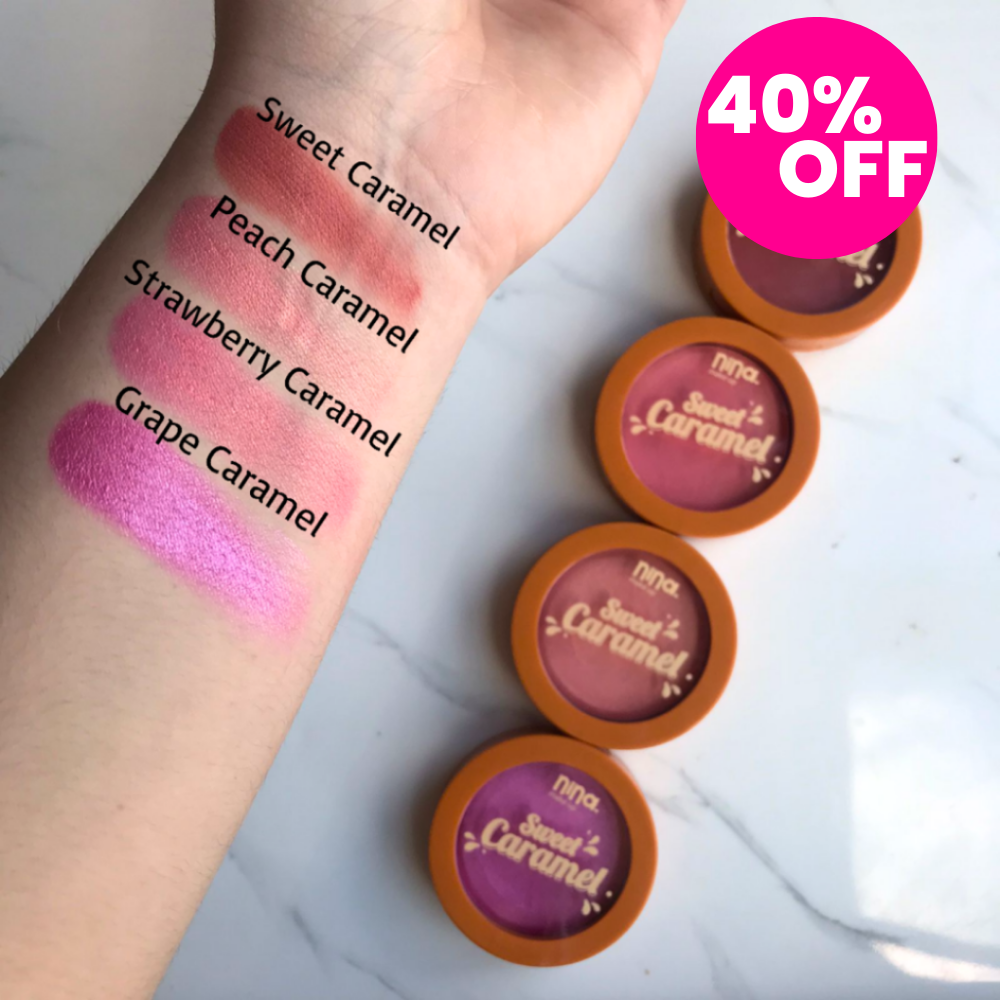 Blush Cremoso Sweet Caramel Nina Make Up - LIMITADO A 3 POR PESSOA