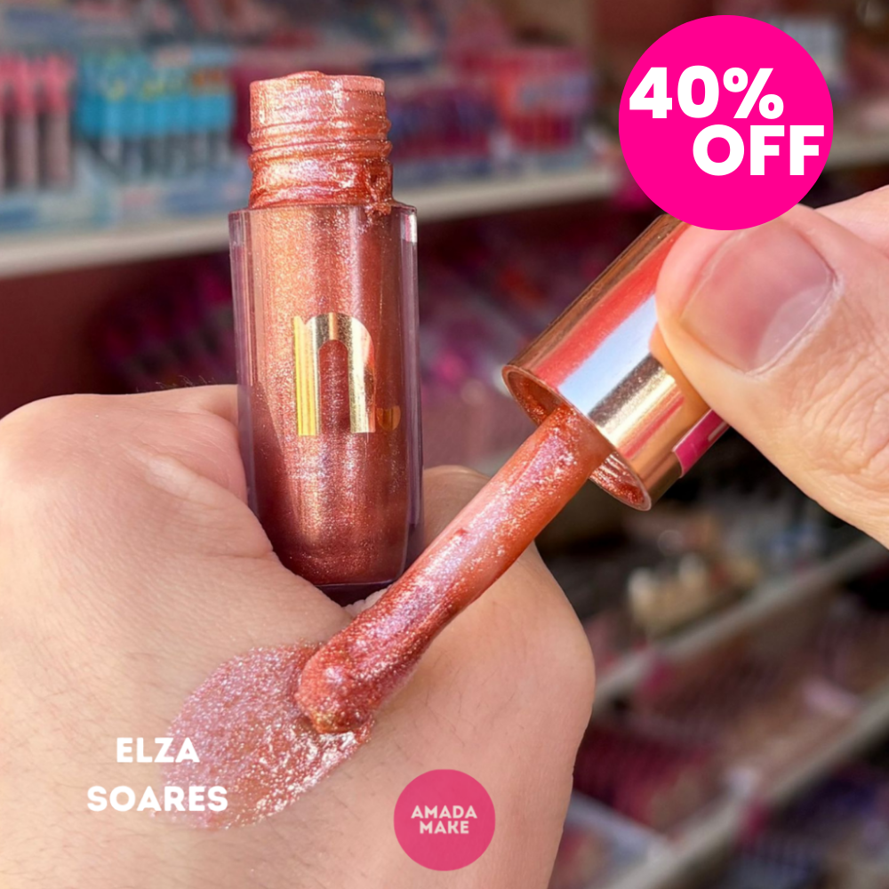 Gloss Labial Instant Glow Nina Make Up - Elza Soares - LIMITADO A 3 POR PESSOA