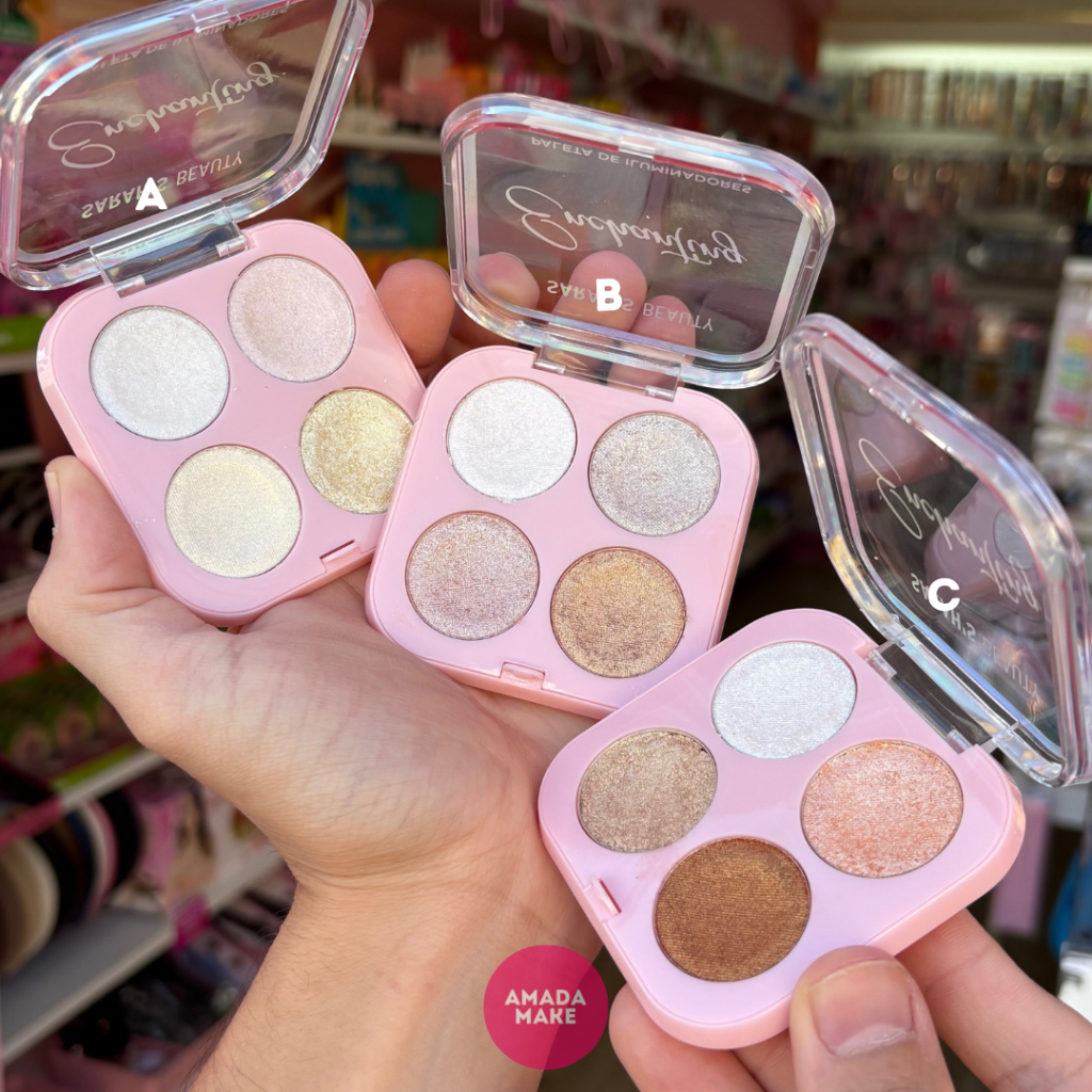 Quarteto de Iluminador Enchanting Sarah's Beauty