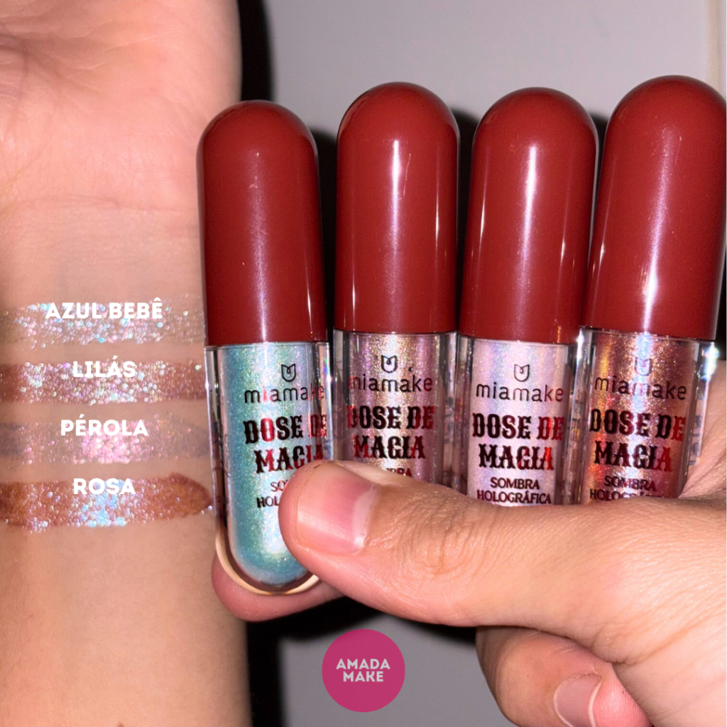 Sombra e Iluminador Holográfico Dose de Magia Mia Make