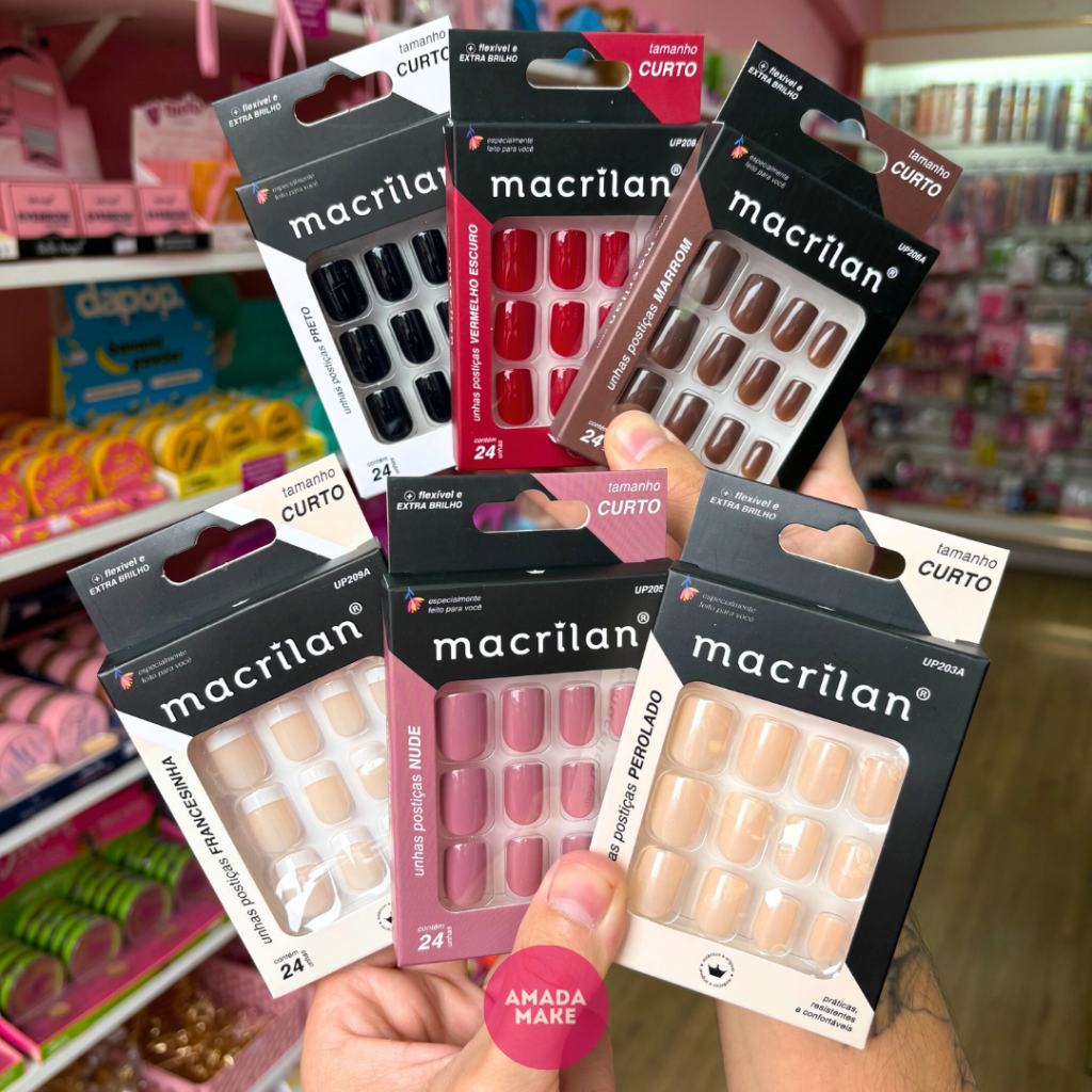 Unhas Postiças Quadrada Macrilan