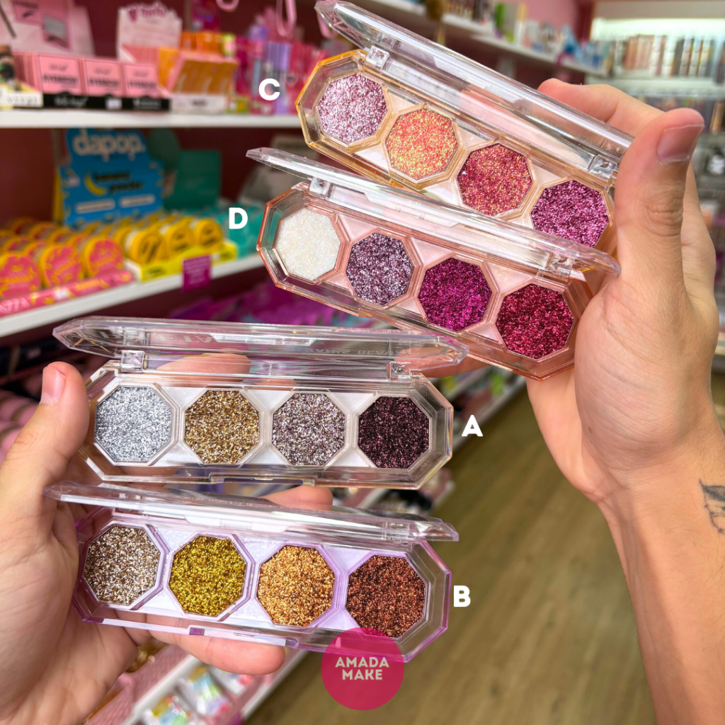 Paleta de Glitter Prensado Sarah's Beauty