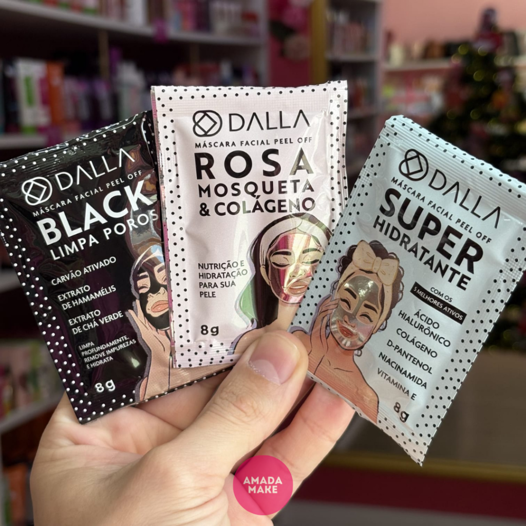 Máscaras Peel Off Dalla Black Rosa Mosqueta Hidratante