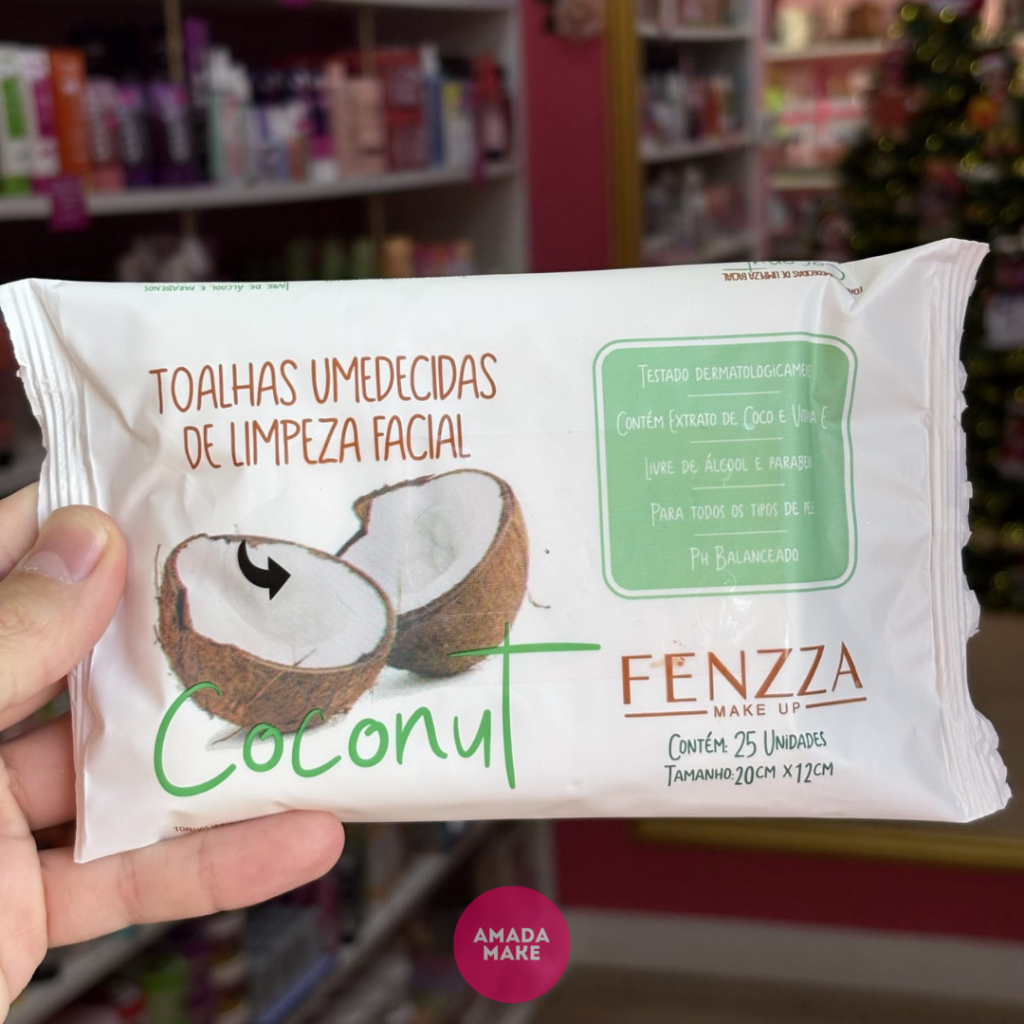 Lenço Demaquilante Coco Fenzza