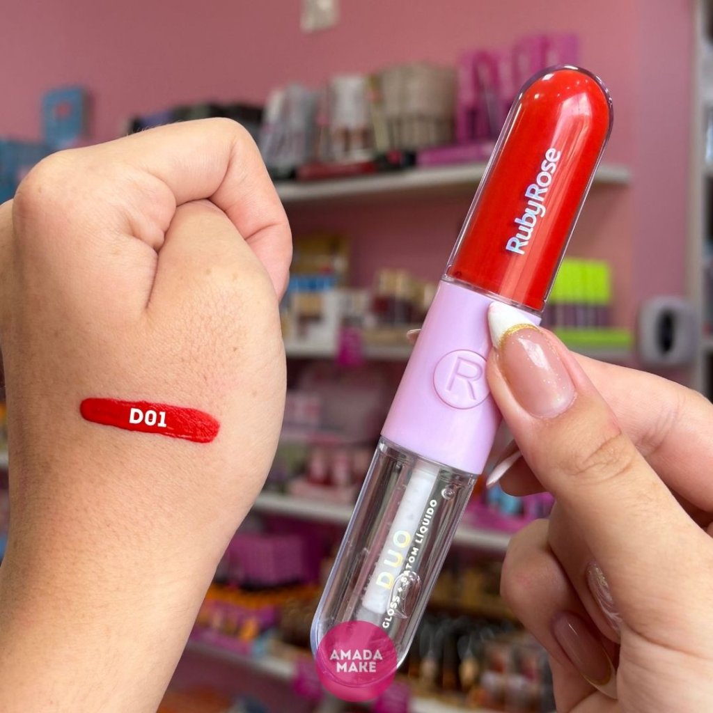 Batom + Gloss Ruby Rose