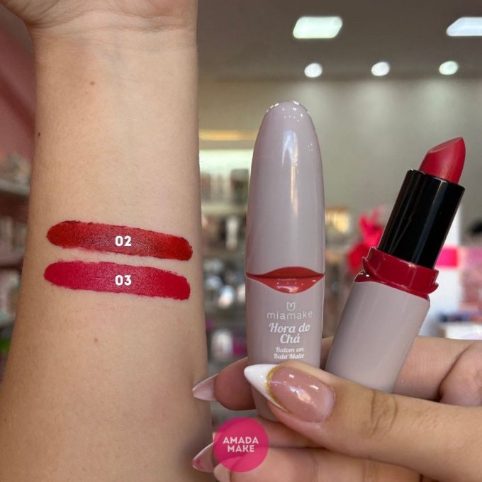 Batom em Bala Hora do Chá Mia Make