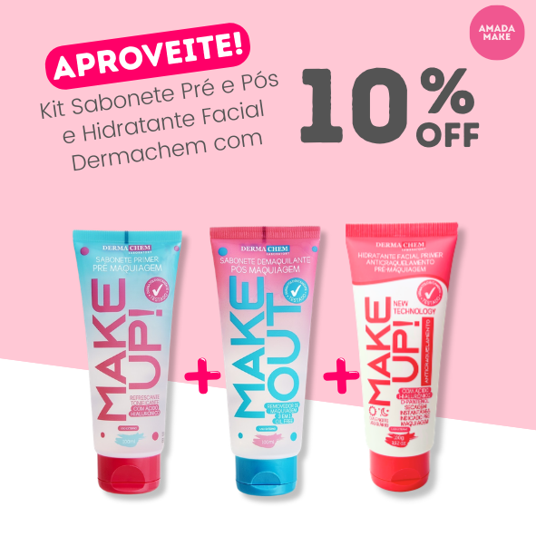 Kit Sabonete Pré e Pós e Hidratante Facial Dermachem