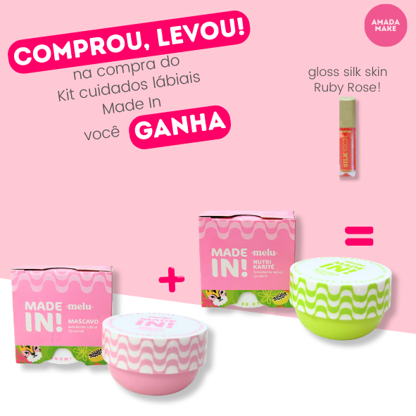 Kit Cuidados Labiais Made In Melu