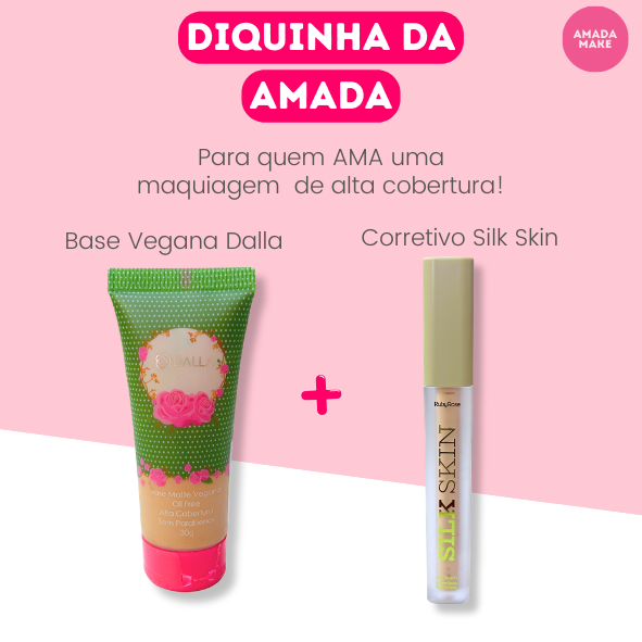 Kit Base Dalla Matte e Corretivo Silk Skin Ruby Rose