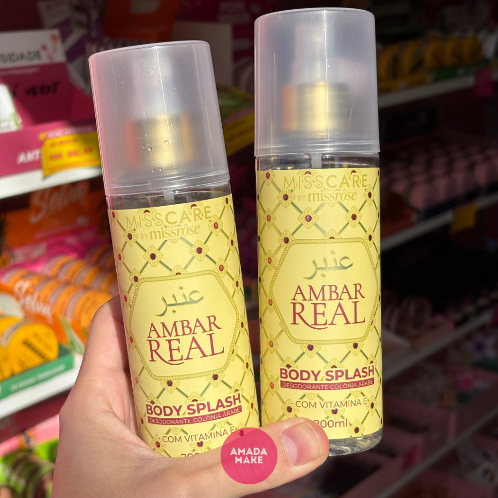 Body Splash Árabe Ambar Real Miss Rose