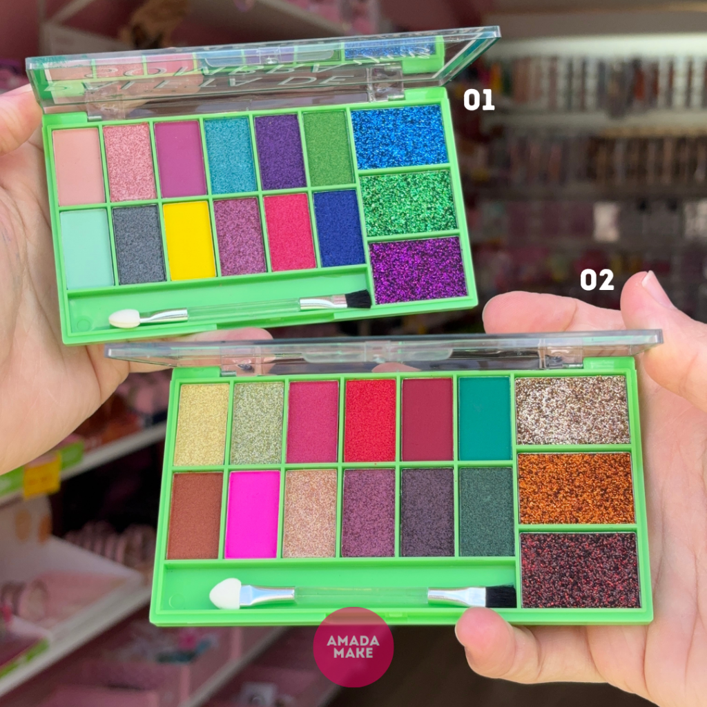Paleta de Sombras Yanz Embalagem Verde