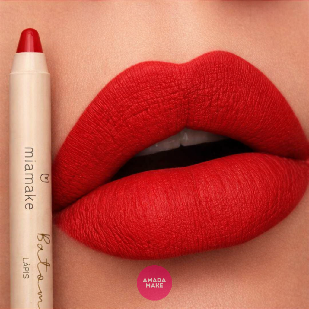 Batom Lápis Mia Make - Vermelho