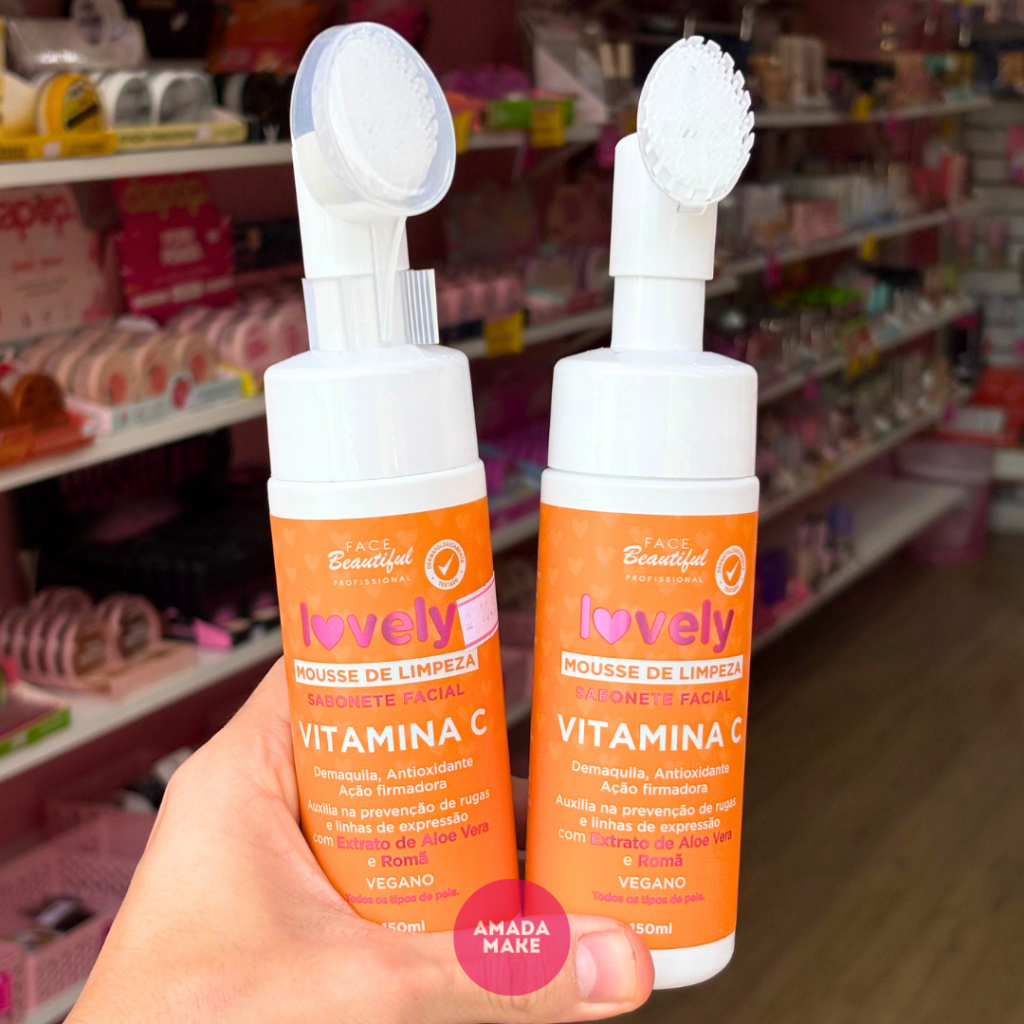 Sabonete Mousse Vitamina C Face Beautiful