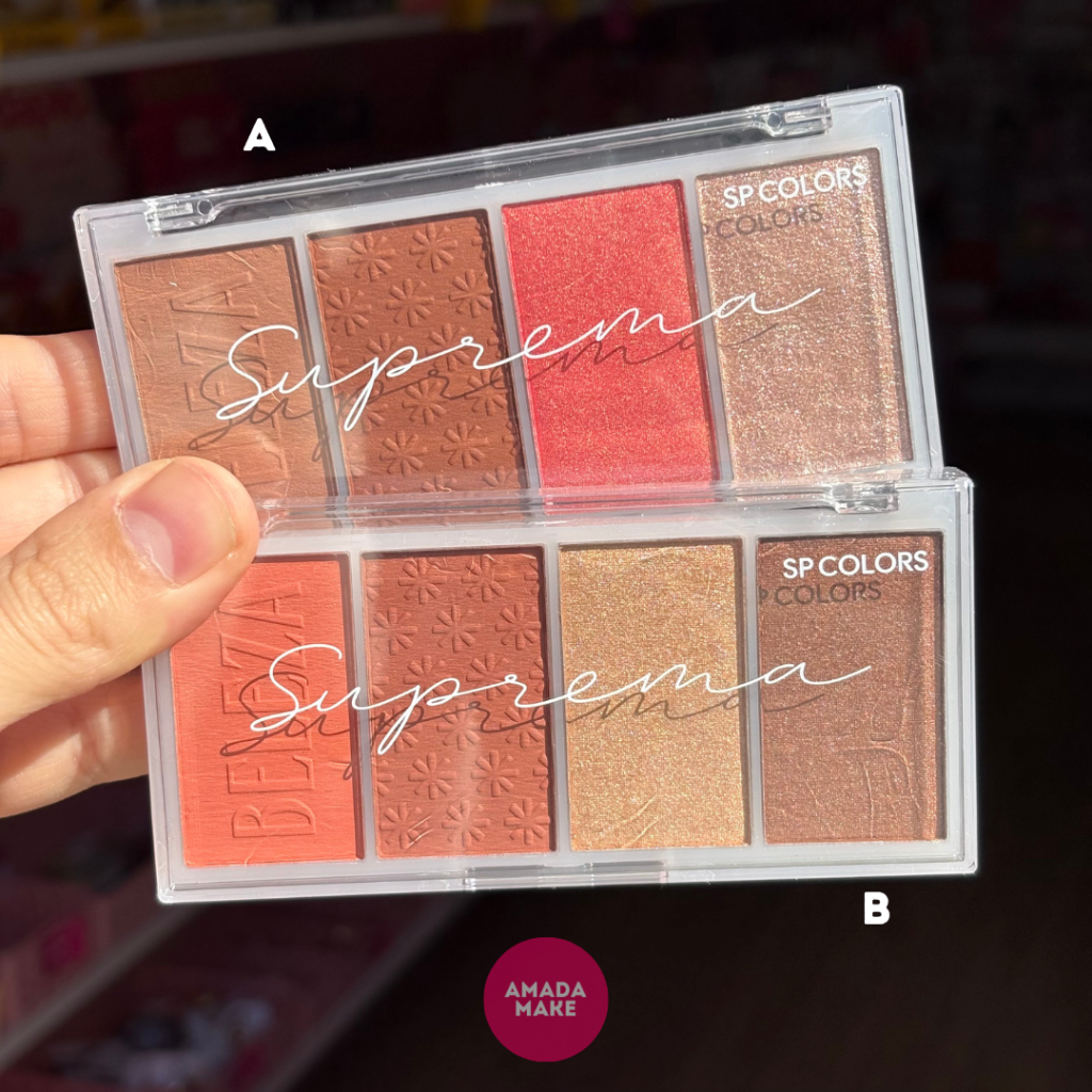 Quarteto de Blush e Contorno Suprema Beleza Sp Colors