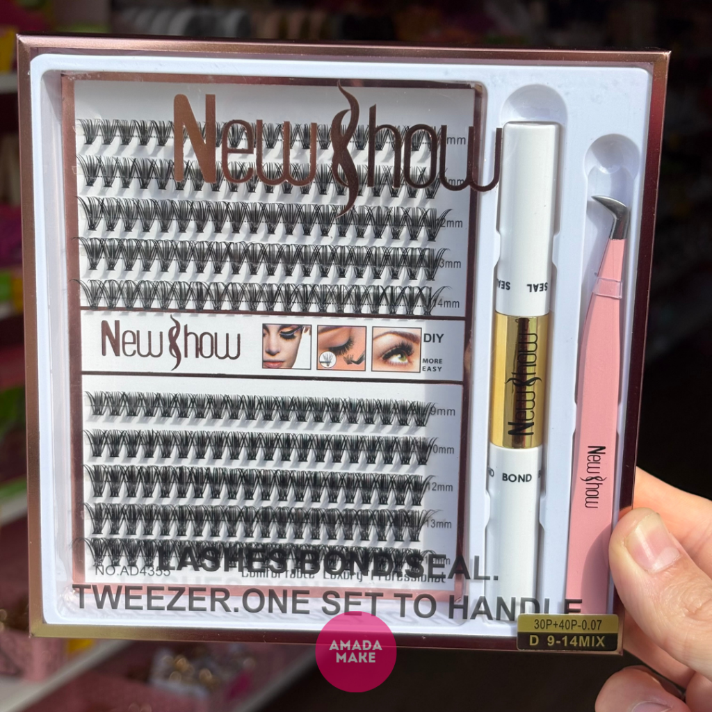 Kit Extensão de Cílios + Cola Selante e Pinça