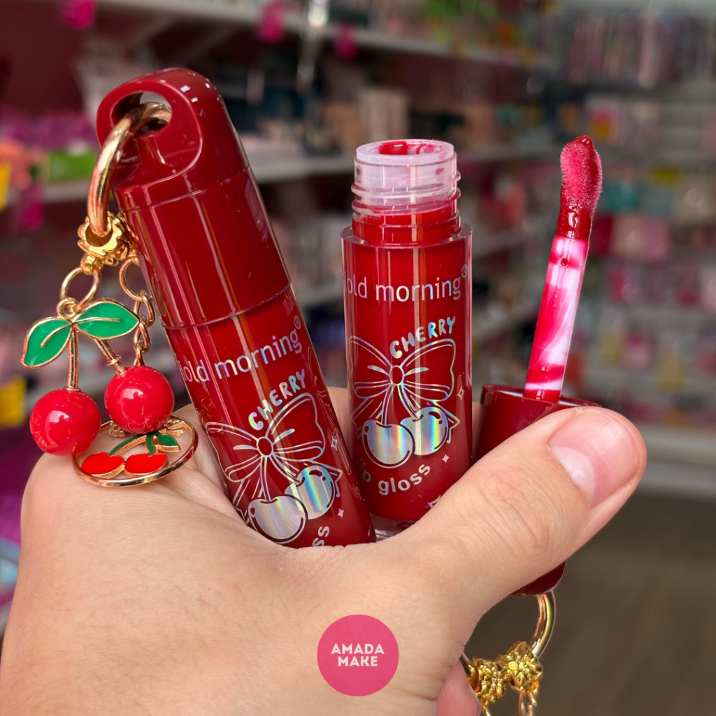 Gloss Cherry Chaveiro Hold Morning