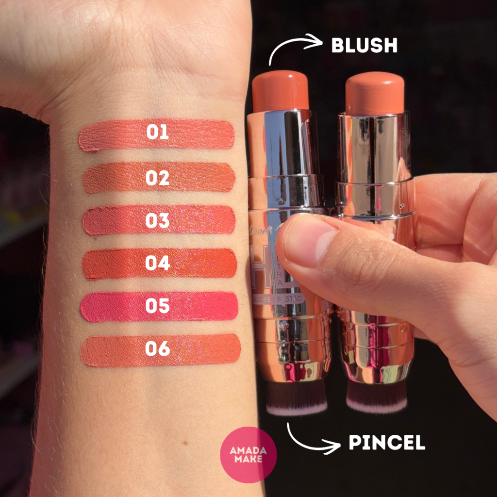 Blush com Pincel em Stick Amor Anjo