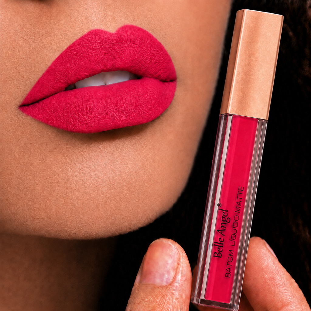 Batom Líquido Matte Belle Angel Vermelho