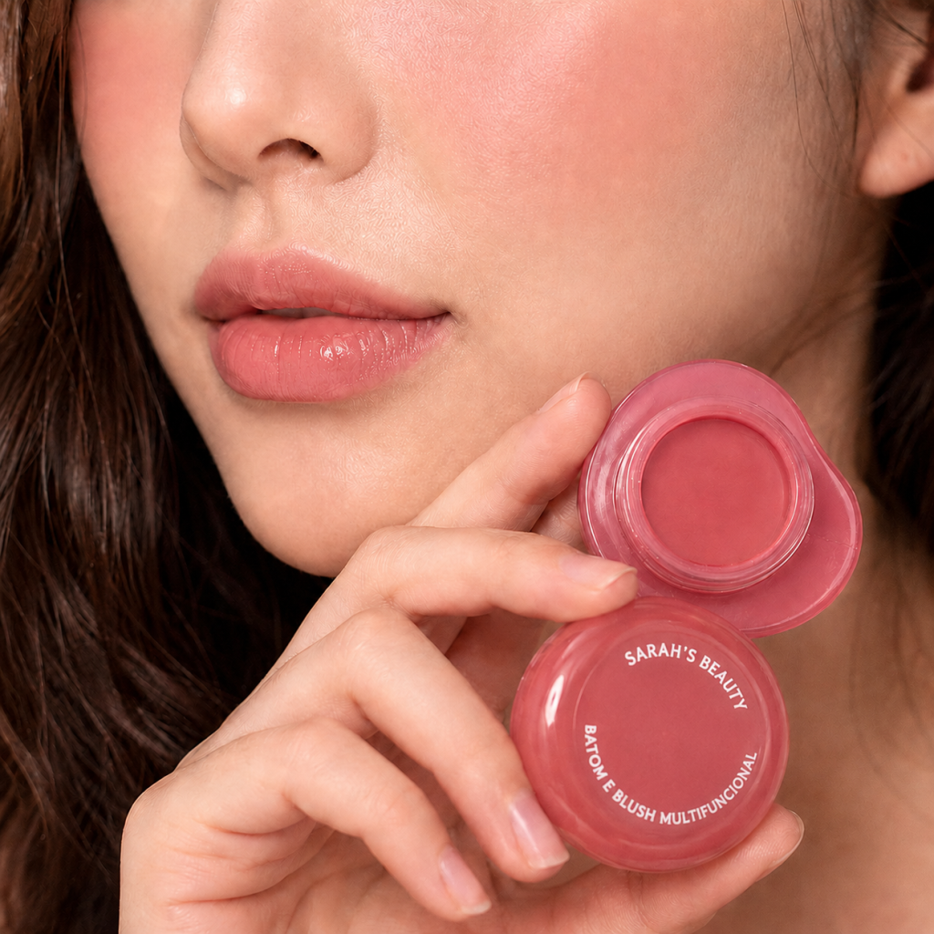 Batom e Blush Multifuncional Sarah's Beauty Coreana