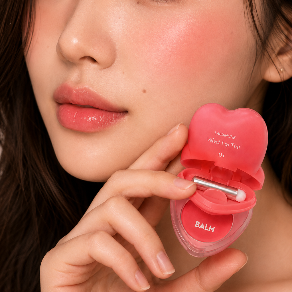 Batom e Blush Velvet Lip Tint Labranche Coreana