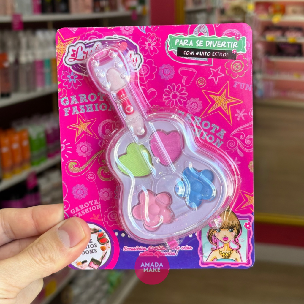 Kit Maquiagem Infantil Guitarra