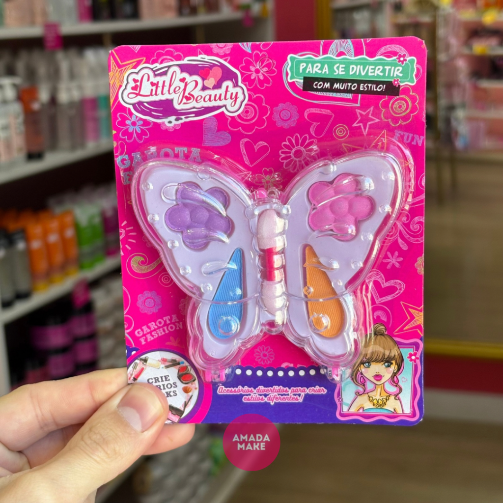 Kit Maquiagem Infantil Borboleta