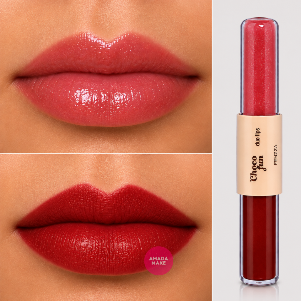 Batom + Gloss Duo Lips Choca Fun Fenzza - Verrine