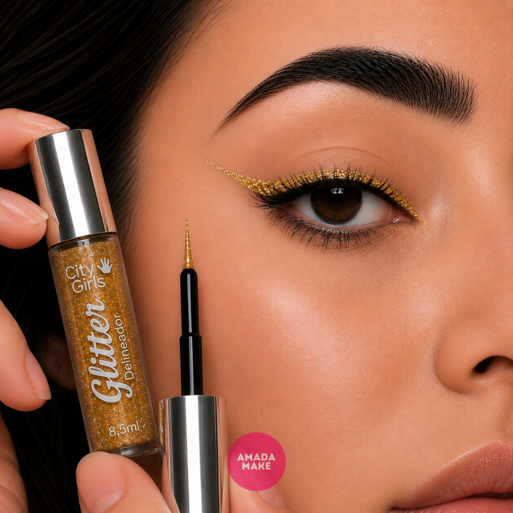 Delineador Glitter City Girls - Amarelo