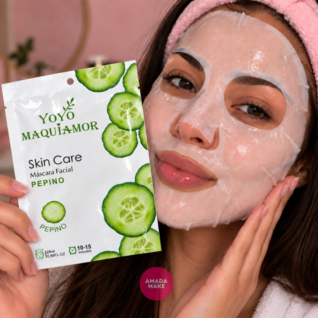 Máscara Facial Coreana Pepino Yoyomaquiamor