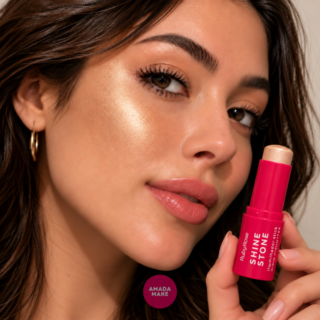 Iluminador Stick Shine Stone Ruby Rose - Pearly Glam