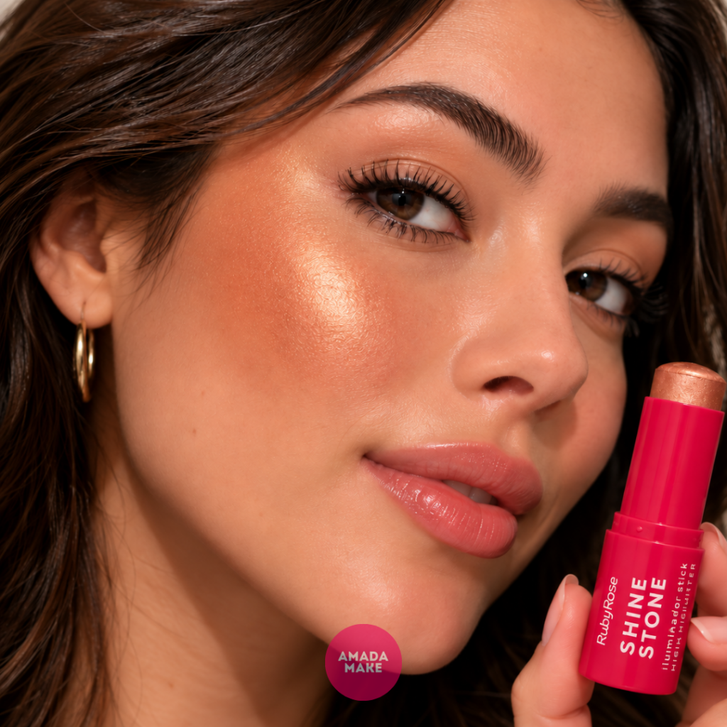 Iluminador Stick Shine Stone Ruby Rose - Carmelina Glow