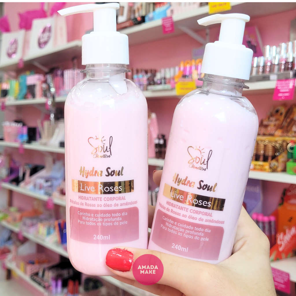 Hidratante Corporal Hydra Soul Live Roses Soul Cosméticos