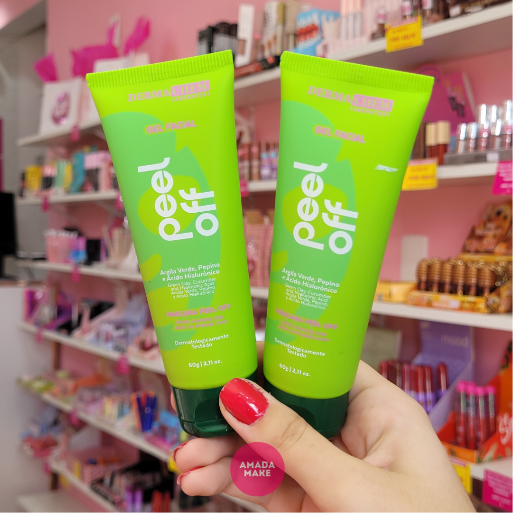 Máscara Facial Peel Off Dermachem Argila Verde e Pepino