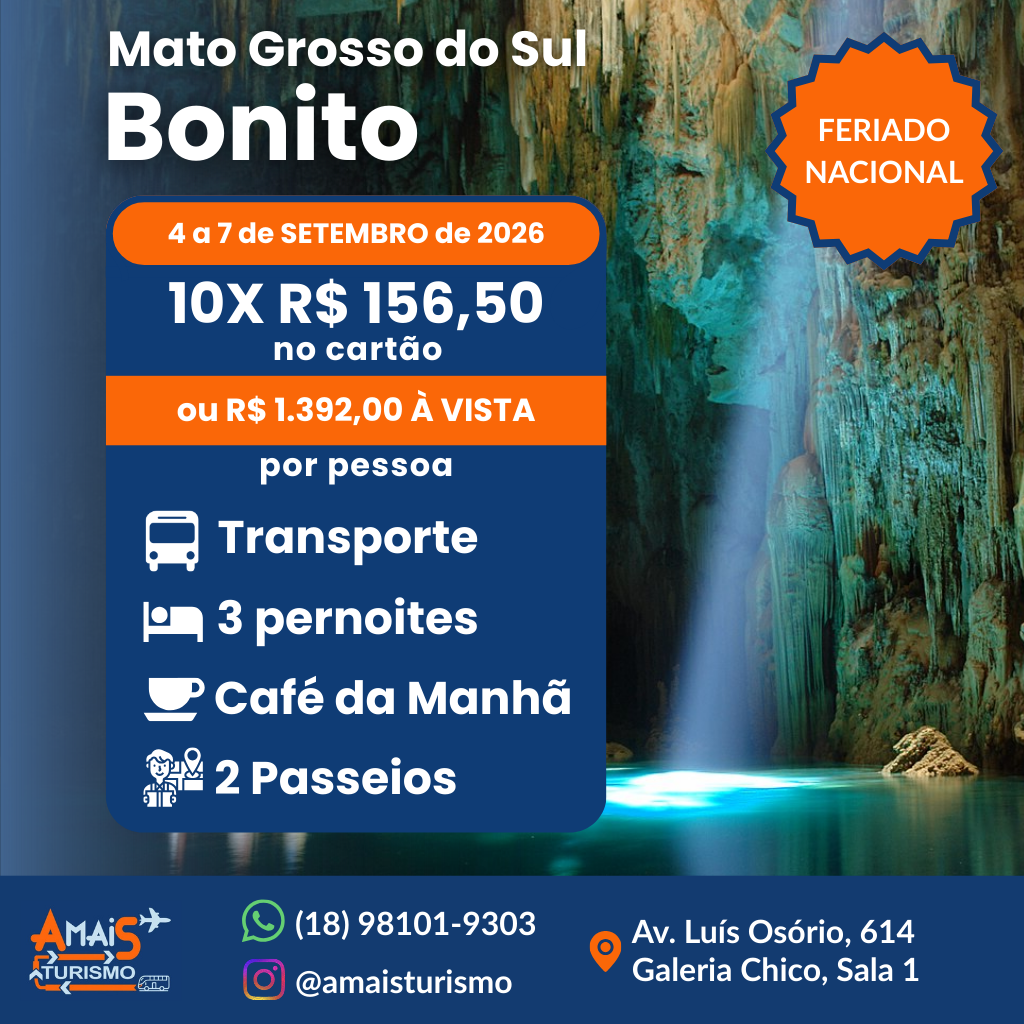 BONITO - SETEMBRO 2026