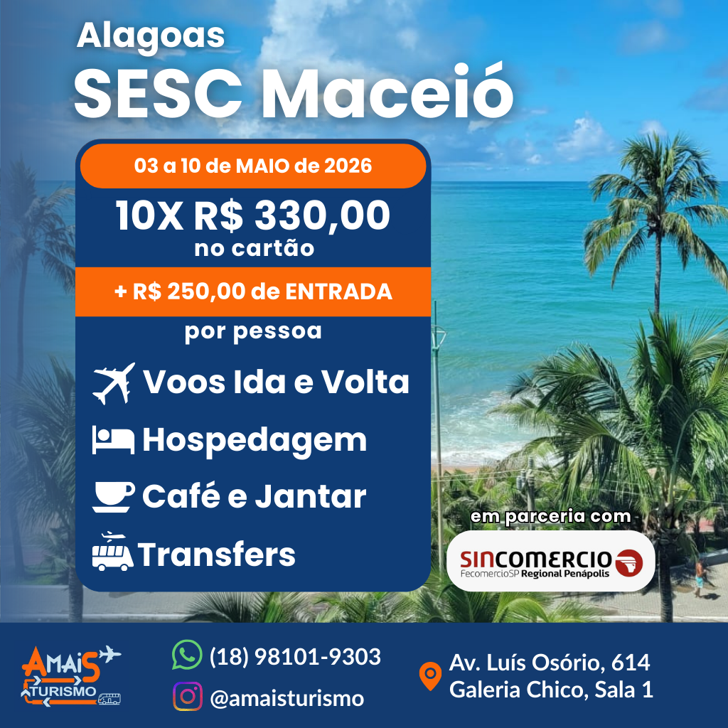 SESC MACEIÓ - MAIO 2026