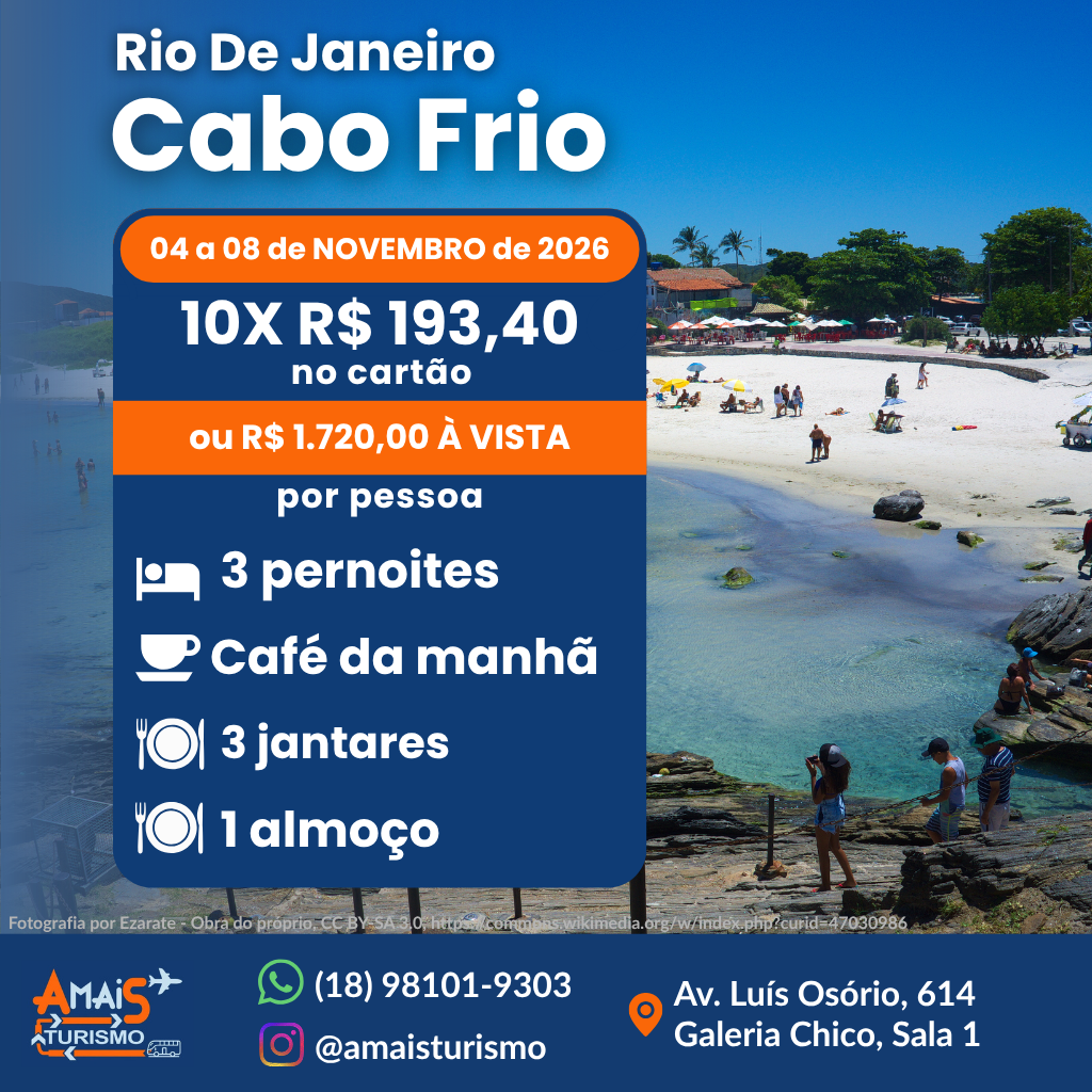 CABO FRIO - NOVEMBRO 2026